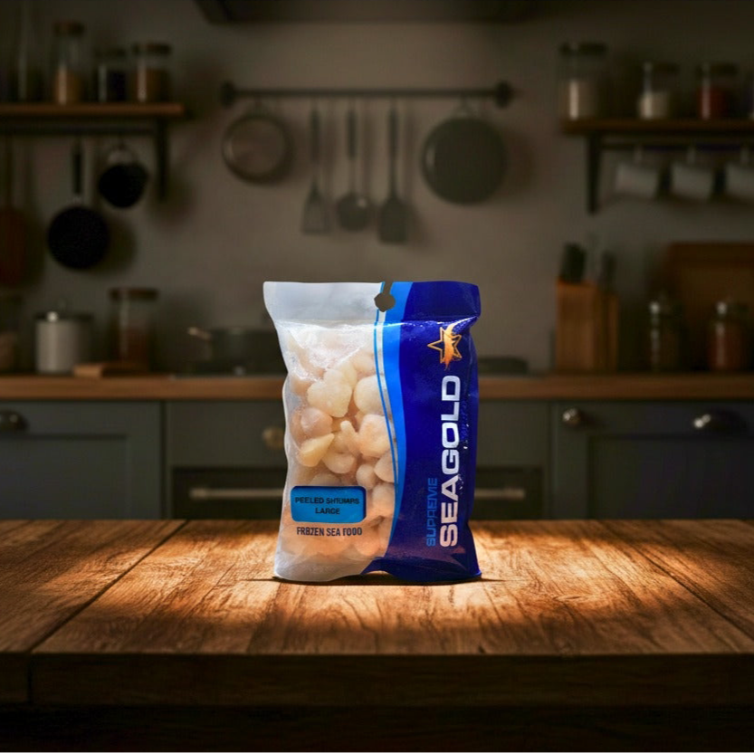 1 KG Large Peeled Prawns (Frozen)