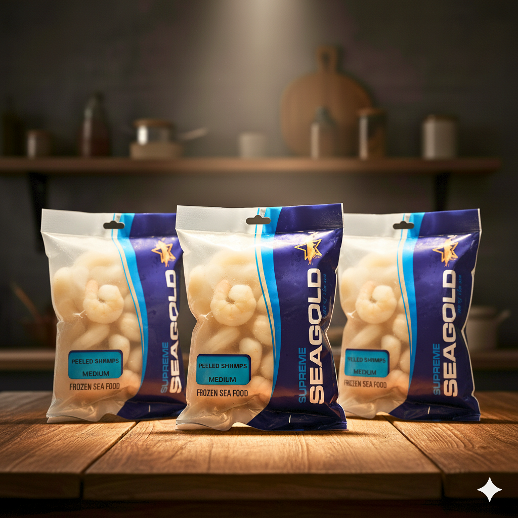 3 KGs Medium Peeled Prawns (Frozen)