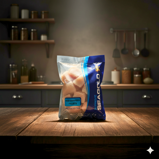 1 KG Boneless Red Snapper Fish Fillets (Frozen)